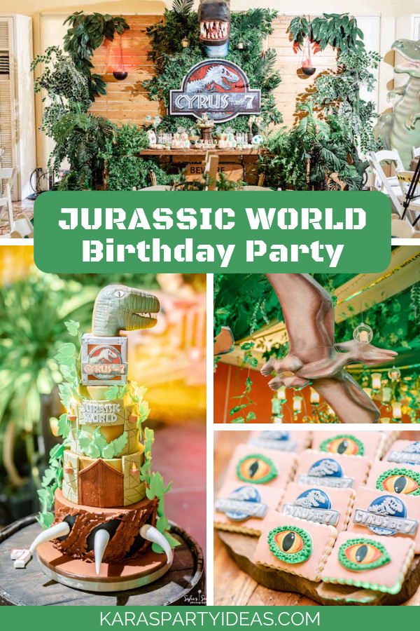 Jurassic World Birthday Party Ideas
 Kara s Party Ideas Jurassic World Birthday Party