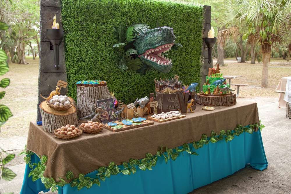 Jurassic World Birthday Party Ideas
 Jurassic World Birthday Party Ideas With images