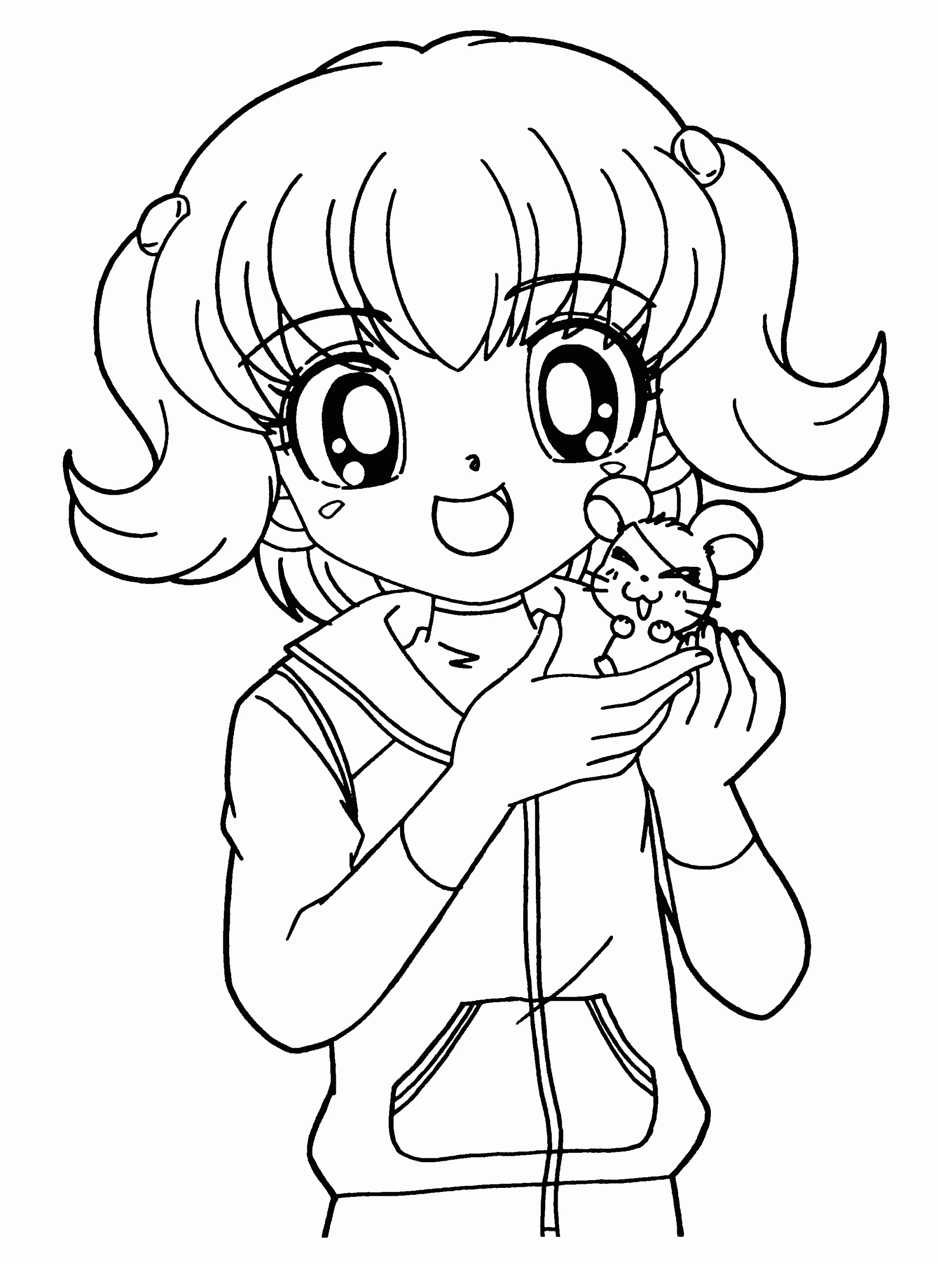 Kawaii Girls Coloring Pages
 Anime Coloring Pages Best Coloring Pages For Kids