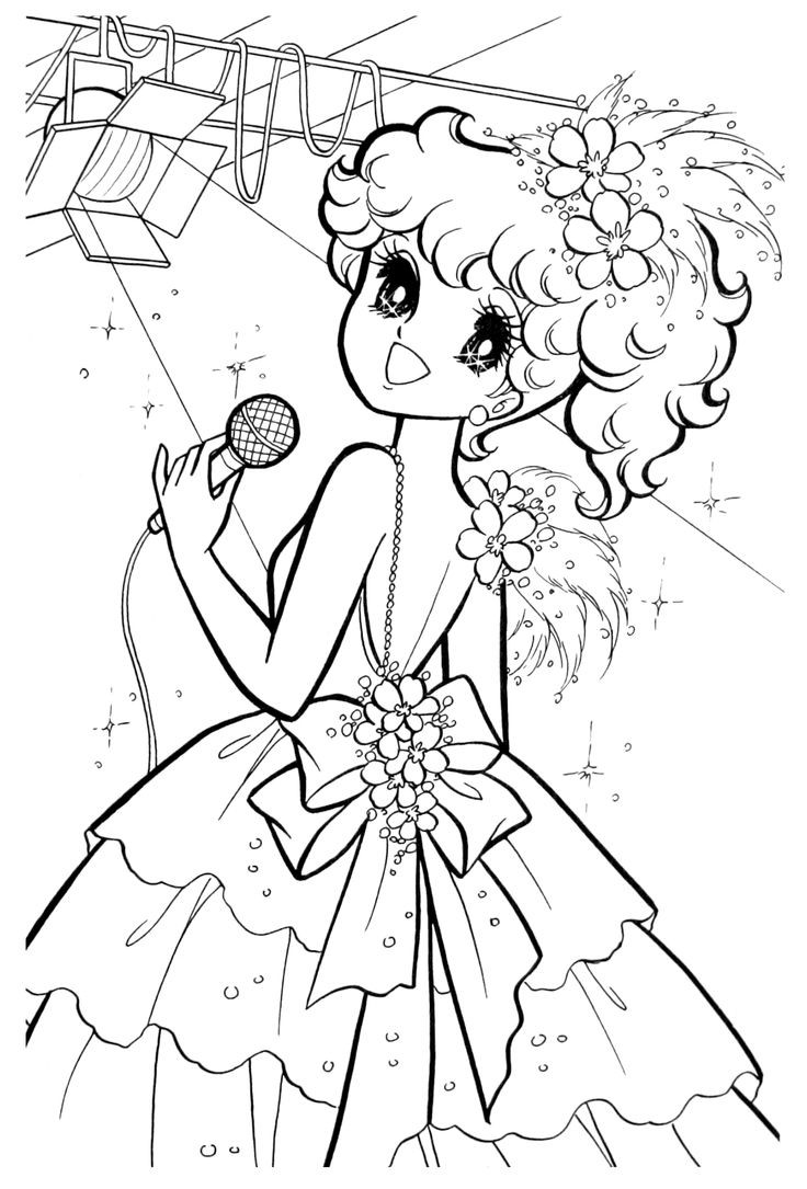 Kawaii Girls Coloring Pages
 64 best Nurie Kawaii Coloring images on Pinterest