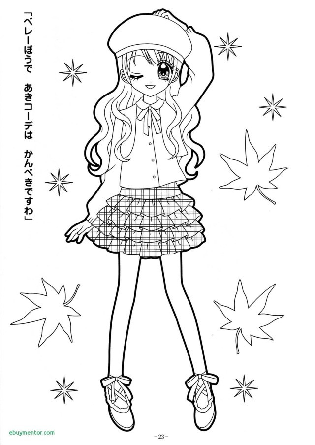 Kawaii Girls Coloring Pages
 25 Marvelous of Cute Girl Coloring Pages birijus