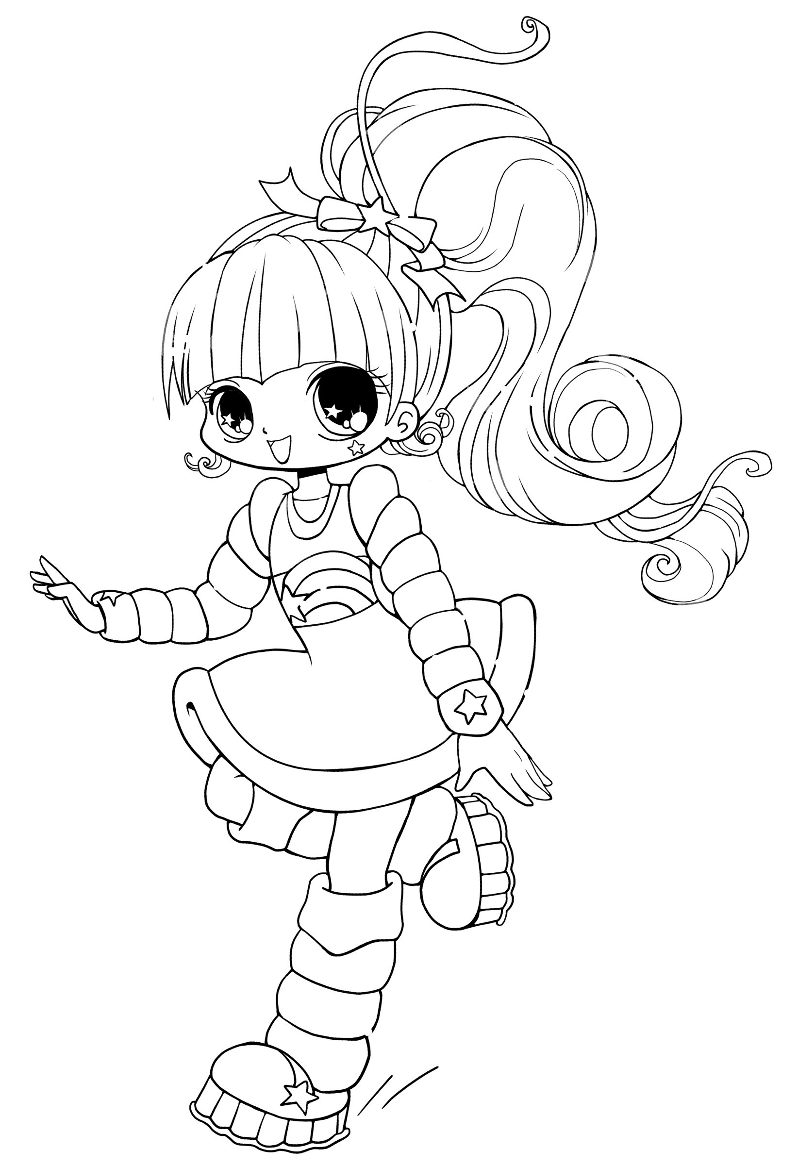Kawaii Girls Coloring Pages
 1000 images about dessin a colorier 12 on Pinterest