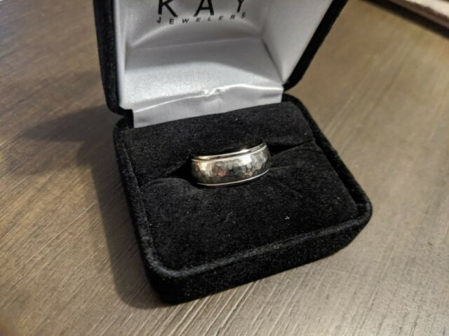 Kay's Wedding Rings
 New Kay s Jewelers 10K Hammered White Gold Men s Wedding