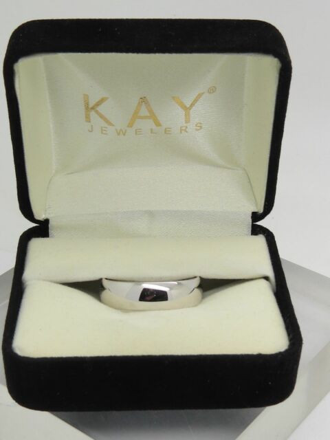 Kay's Wedding Rings
 KAY S SHINY Solid 10k White Gold 6mm Plain Wedding Band