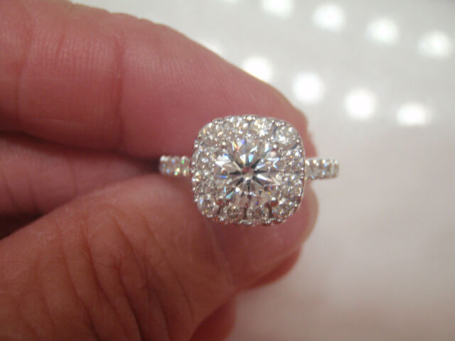 Kay's Wedding Rings
 Neil Lane 1 5 Ctw Diamond Halo Engagement Ring 75 Ct