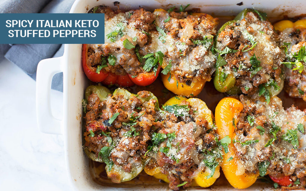 Keto Italian Recipes
 Spicy Italian Keto Stuffed Peppers