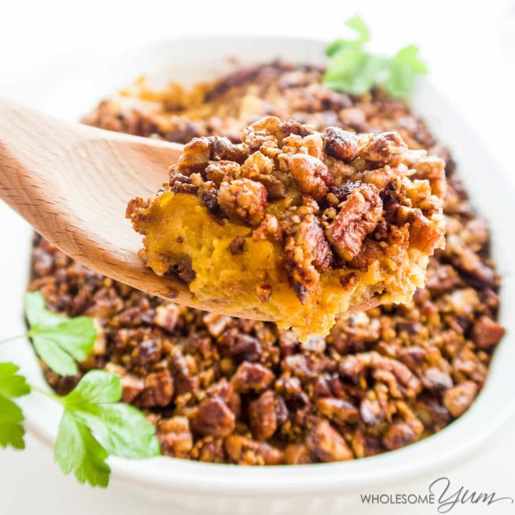 Keto Sweet Potato
 Healthy Low Carb Keto Sweet Potato Casserole Recipe