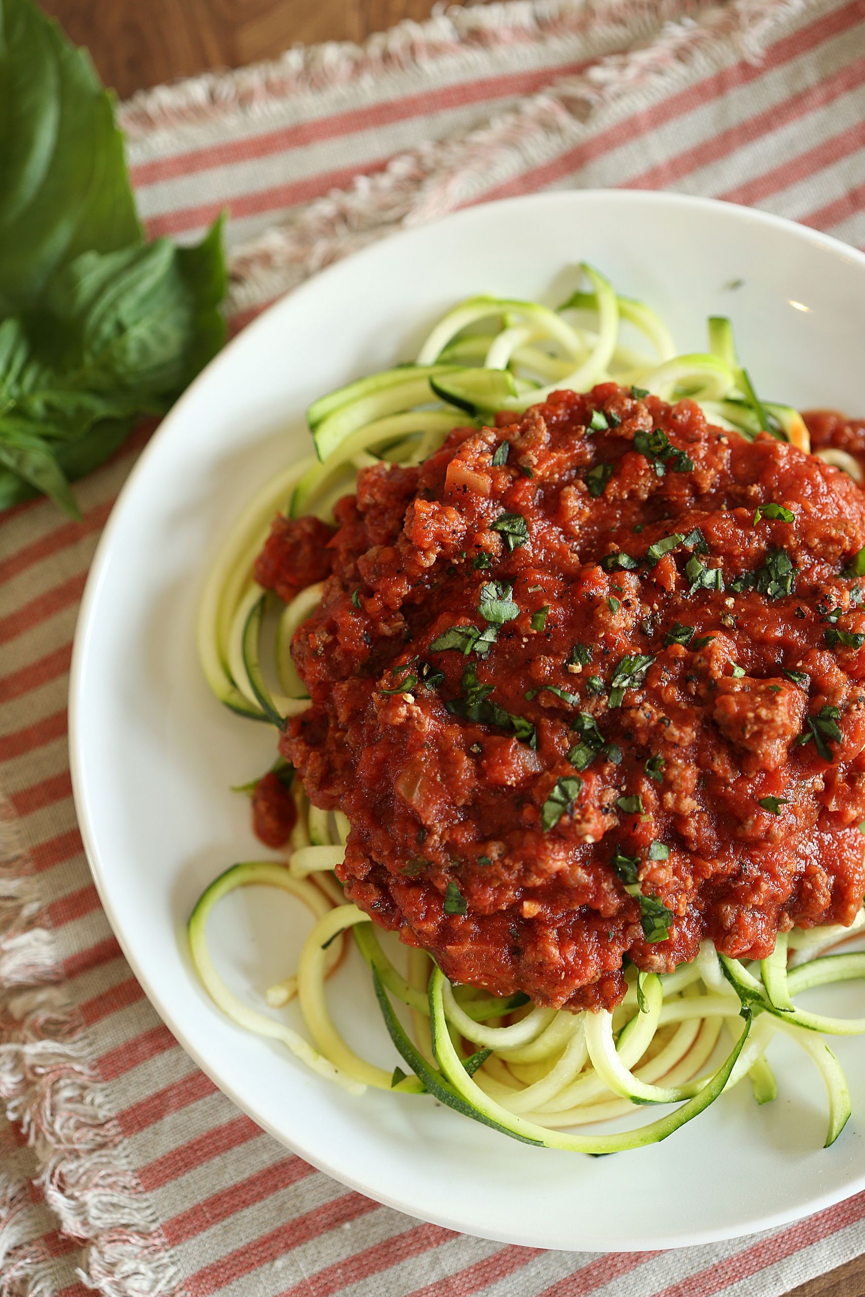 Keto Zucchini Noodles
 Zucchini Noodles with Simple Bolognese Sauce Eat