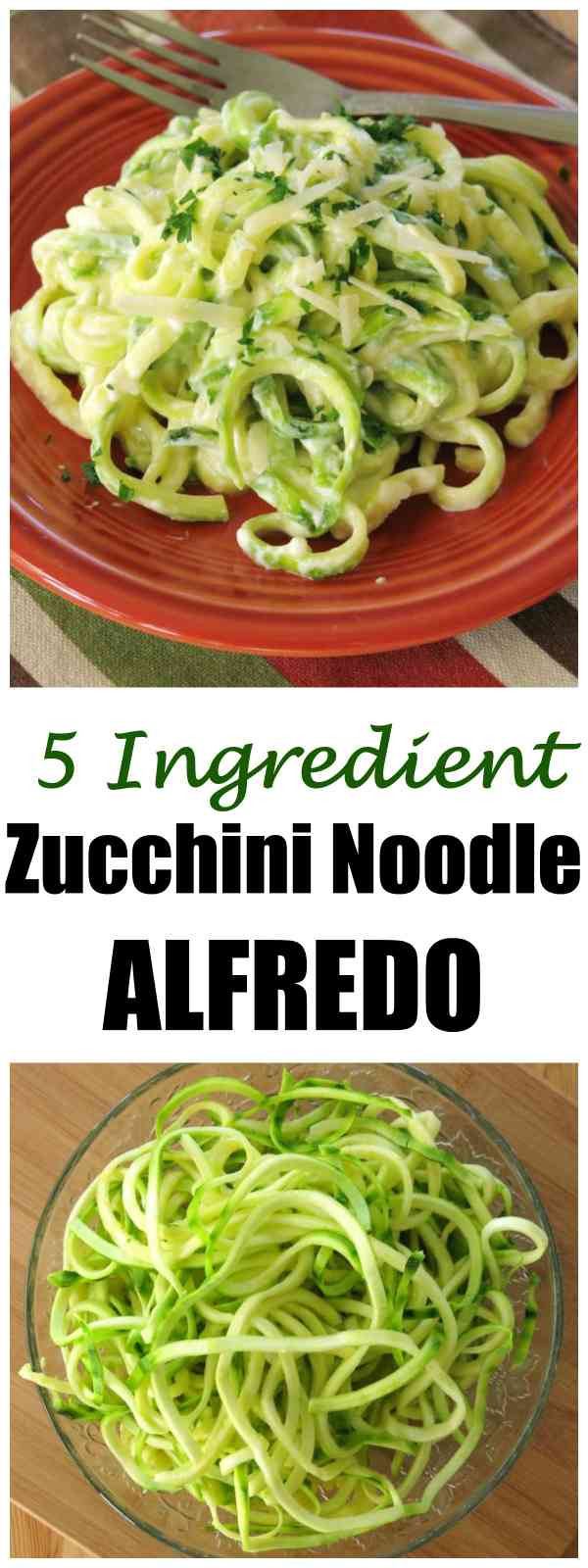 Keto Zucchini Noodles
 Zucchini Noodle Alfredo Just 5 Ingre nts The Dinner Mom