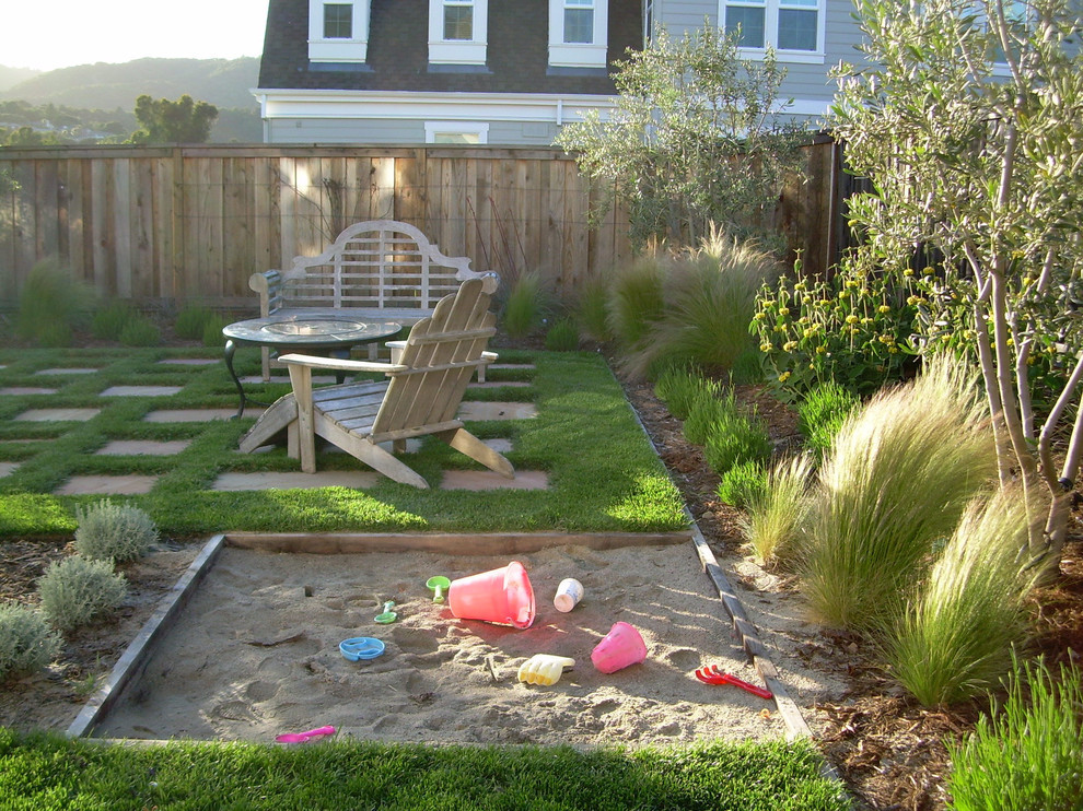 Kid Friendly Backyard Ideas
 Gorgeous sandboxes in Landscape Traditional with