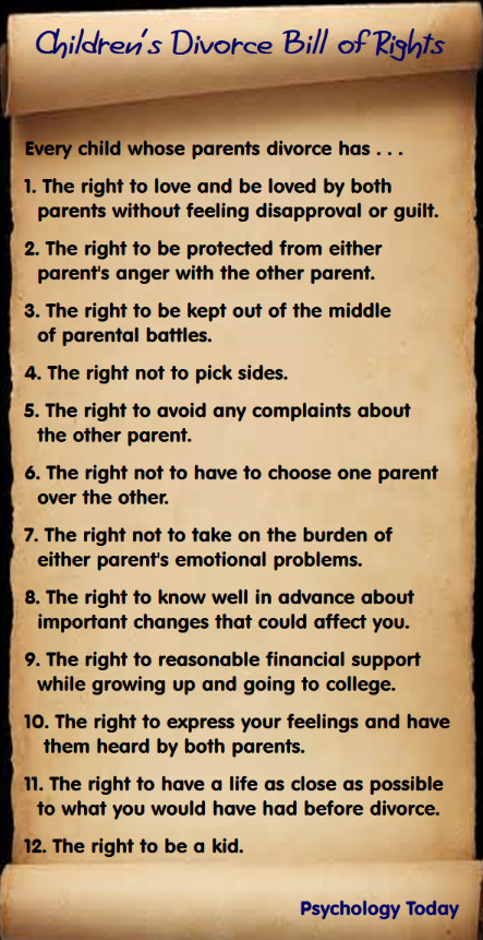 Kids And Divorce Quotes
 Children s Divorce Bill of Rights