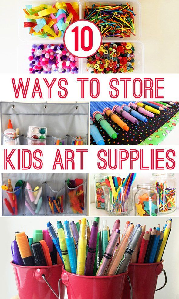 Kids Art Supply Storage
 10 Ways to Store Kids Art Materials
