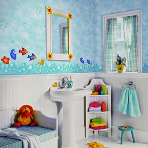 Kids Bath Decor
 Celebrity Homes Amazing Kids bathroom Wall décor ideas
