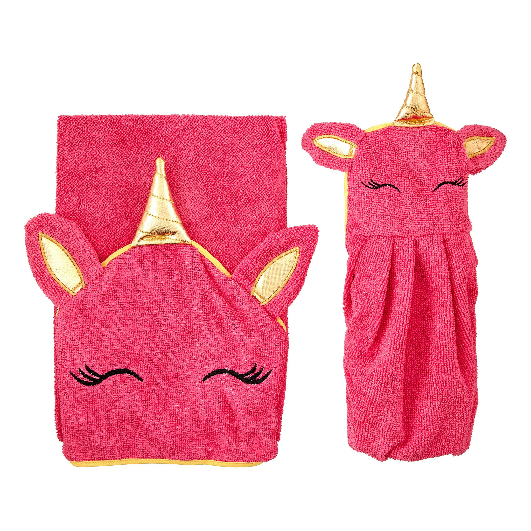 Kids Bathroom Sets Walmart
 Unicorn Hooded Towel and Washcloth Bath Gift Set for Kids