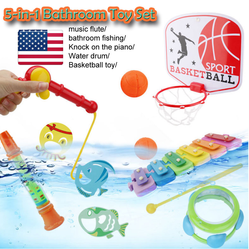 Kids Bathroom Sets Walmart
 5 in 1 Fun Children s Baby Bath Water Toy Set Gift
