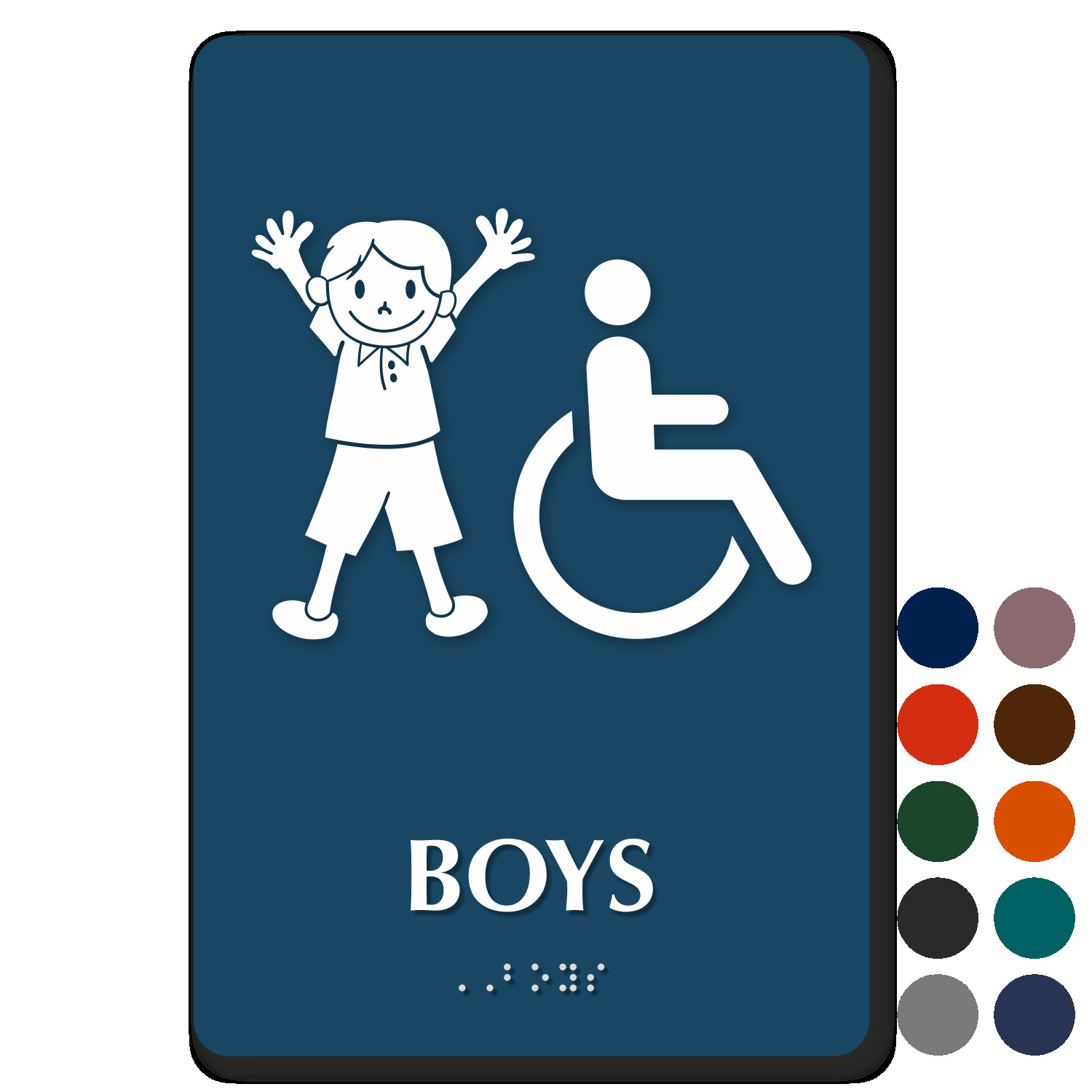 Kids Bathroom Sign
 Boys Bathroom Signs