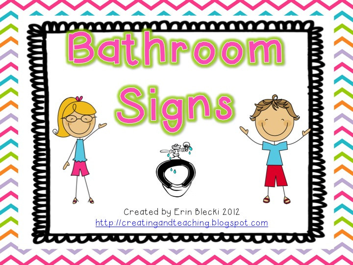 Kids Bathroom Signs
 Bathroom Signs FREE