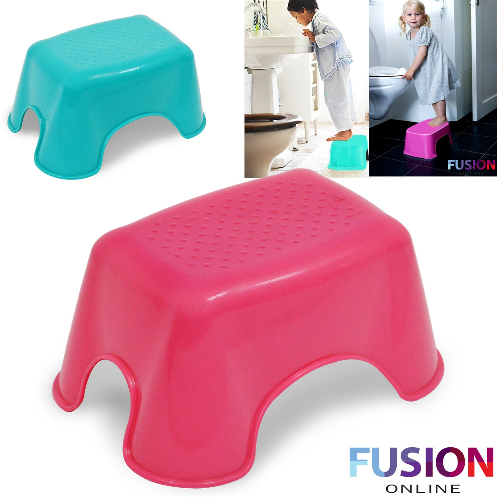 Kids Bathroom Step Stool
 KIDS STEP STOOL STURDY BATHROOM HOME TOILET MULTI PURPOSE