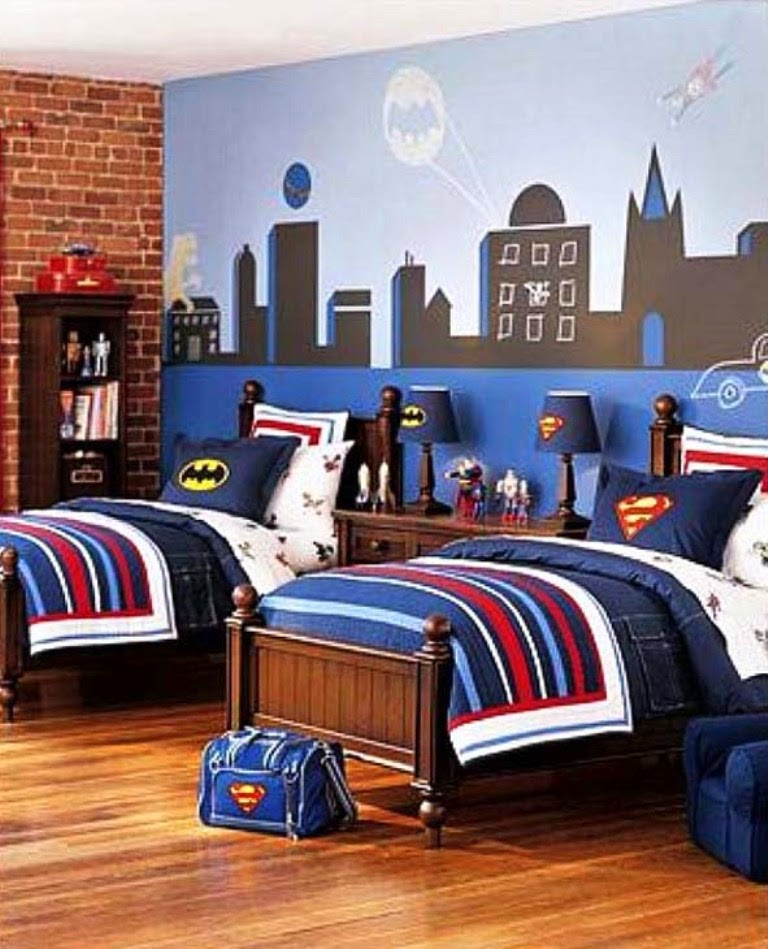 Kids Batman Room
 Themed Kids Bedroom Design Superhero NUNUDESIGN