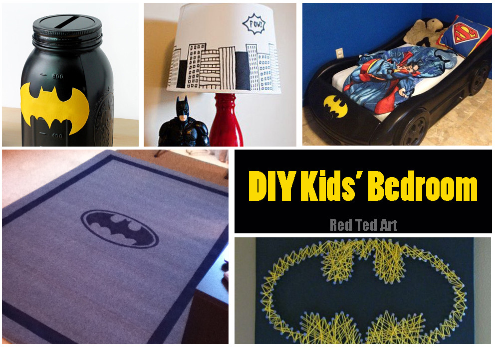 Kids Batman Room
 DIY Batman Kid s Bedroom Red Ted Art s Blog