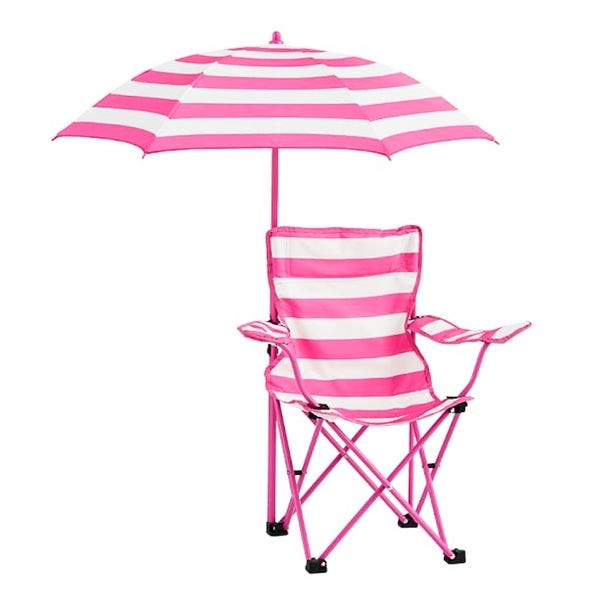 Kids Beach Chair With Umbrella
 Shop Kids Rugby Stripe Beach Chair with Umbrella Free