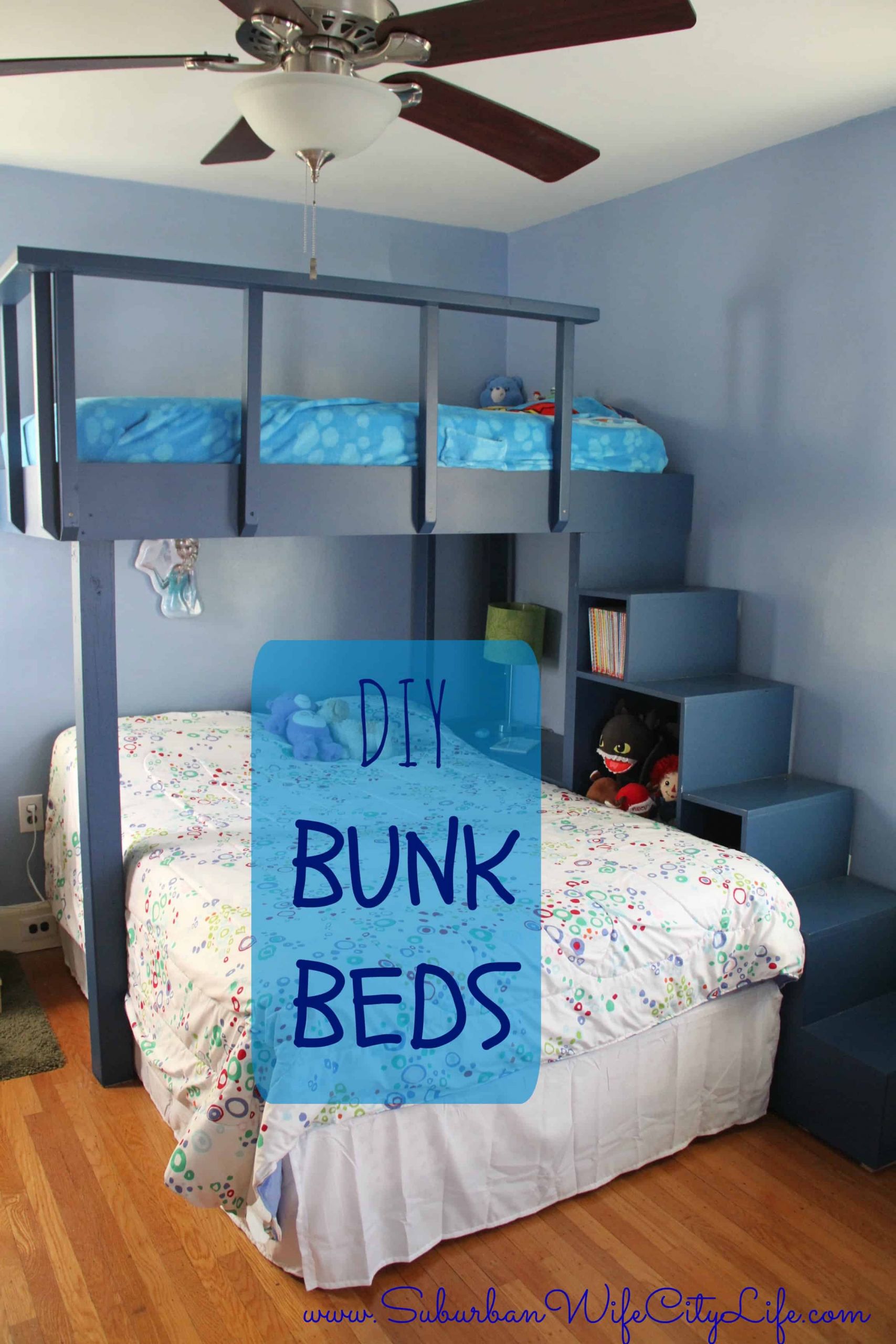 Kids Bed DIY
 DIY Bunk Beds Suburban Wife City Life