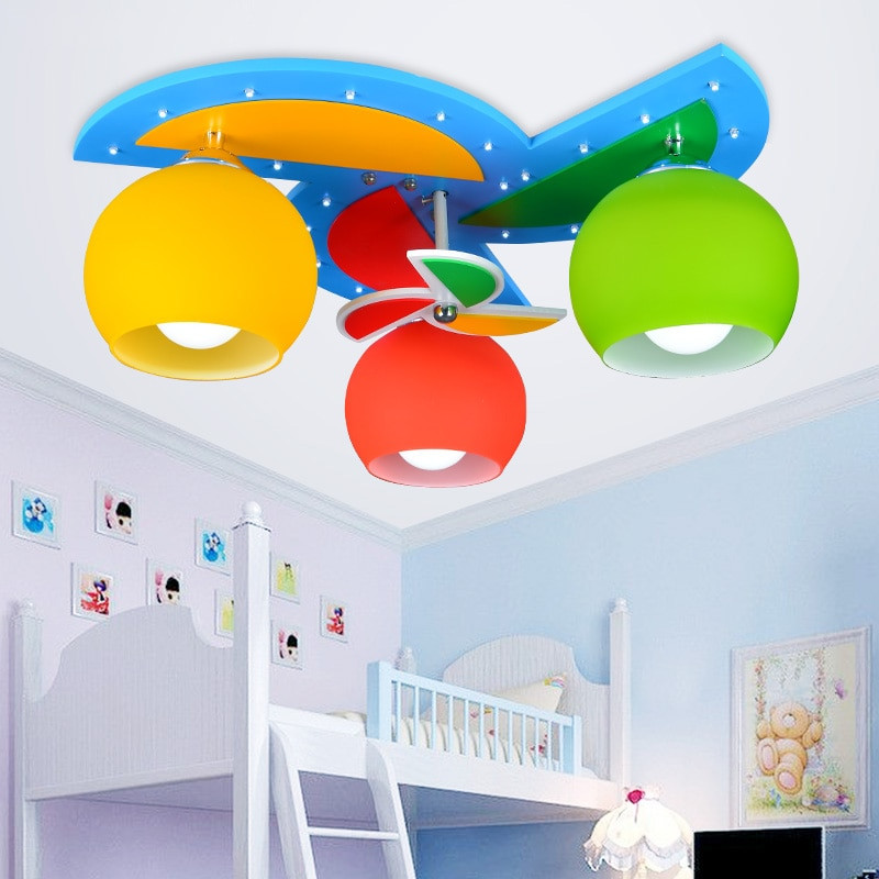 Kids Bedroom Ceiling Light
 Ceiling Lights with 3 Heads for Baby Boy Girl Kids