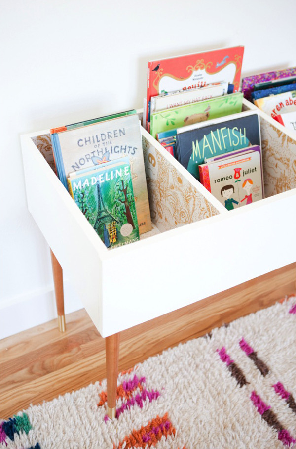 Kids Book Storage
 Awesome DIY Kids Book Bin Projects
