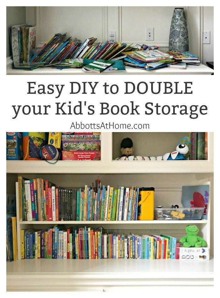 Kids Book Storage
 My 1 Day DIY Kids Book Storage Idea Abbotts At Home