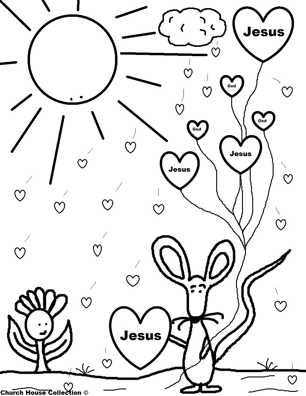 Kids Church Coloring Pages
 Christian Drawing For Kids at GetDrawings