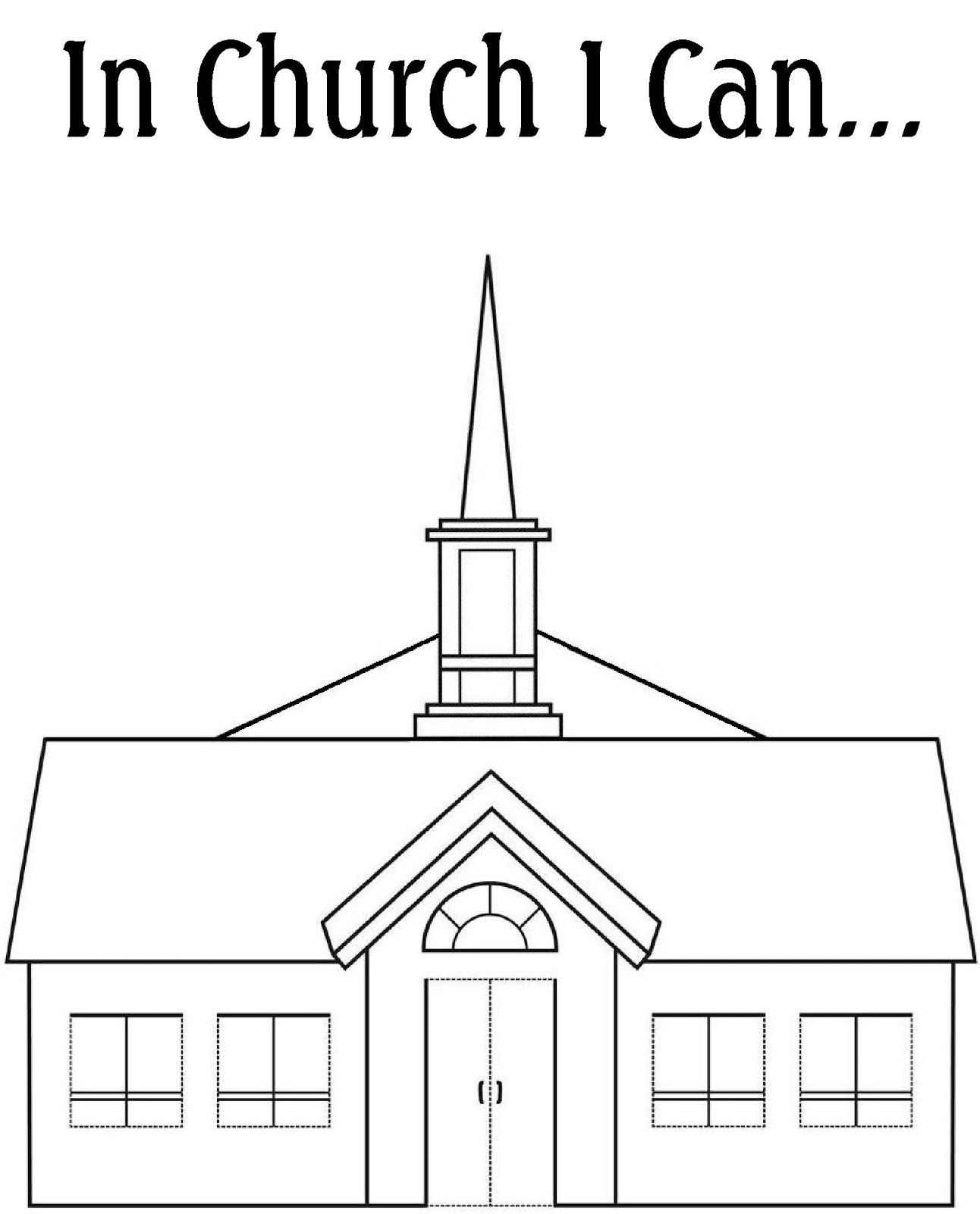 Kids Church Coloring Pages
 RobbyGurl s Creations My Church Coloring Book