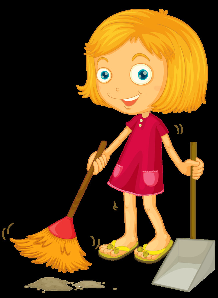 Kids Clean Room Clipart
 Cleaning clipart little girl cleaning room Cleaning