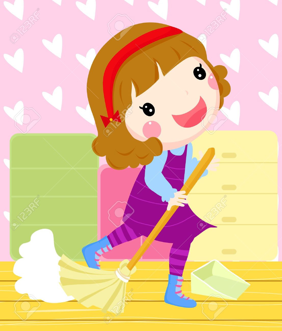 Kids Clean Room Clipart
 girl cleaning room room clipart Clipground