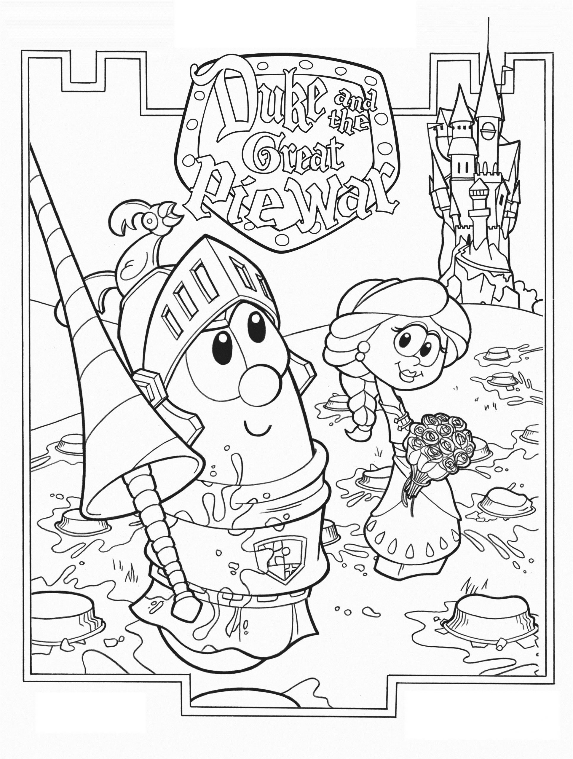 Kids Coloring Book
 Free Printable Veggie Tales Coloring Pages For Kids