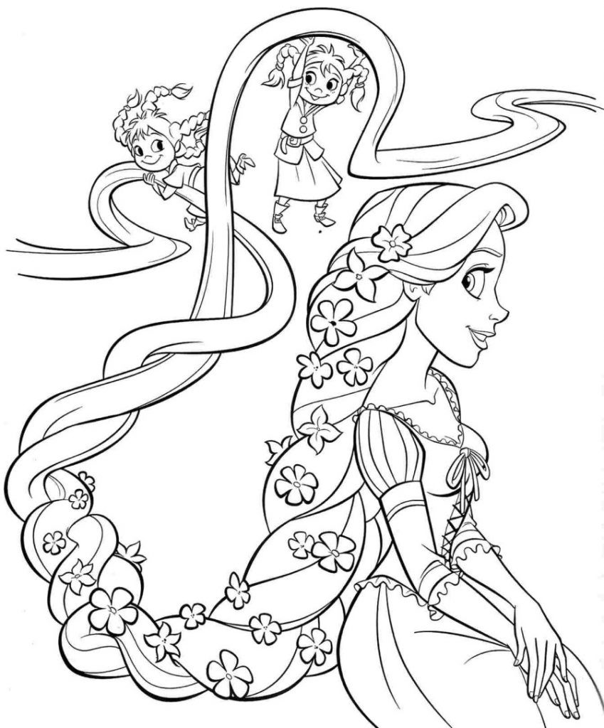Kids Coloring Book Pages
 Rapunzel Coloring Pages Best Coloring Pages For Kids
