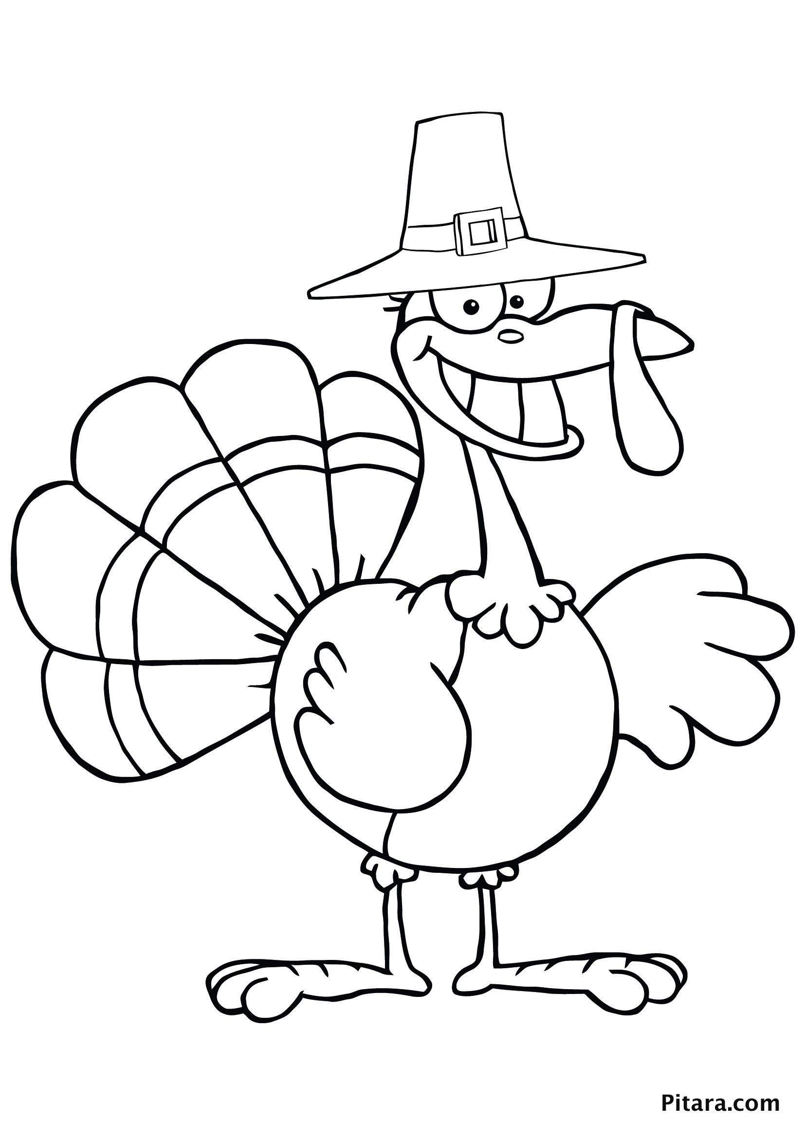 Kids Coloring Book Pages
 Turkey Coloring Pages for Kids