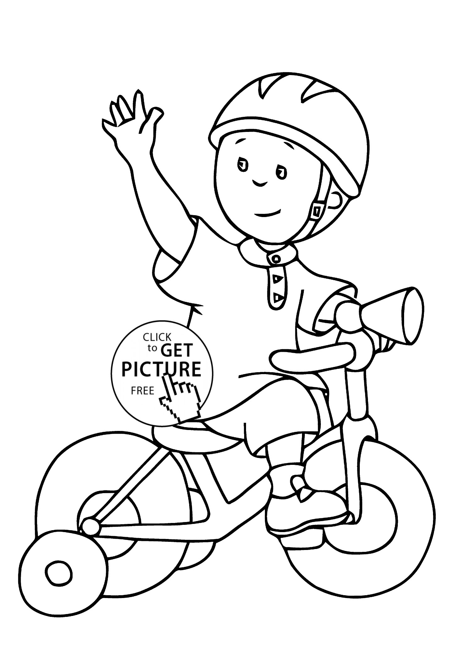 Kids Coloring
 Caillou coloring pages for kids printable free