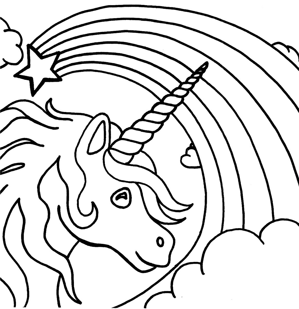 Kids Coloring
 Unicorn Color Pages for Children