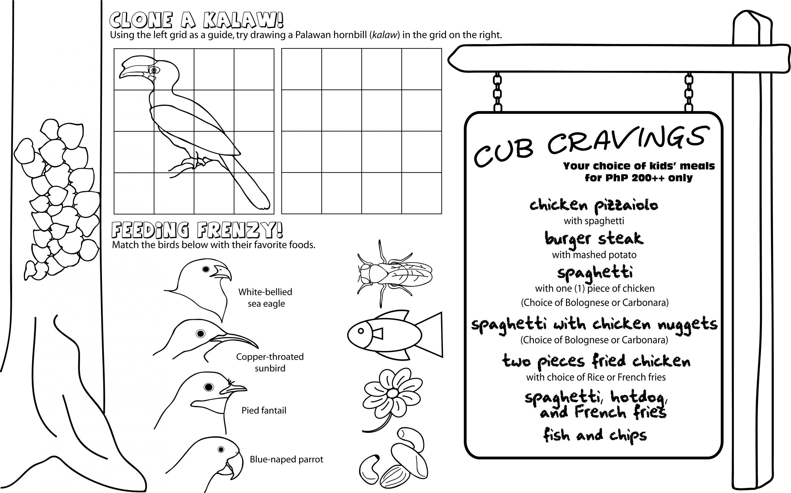 Kids Coloring Menu
 Kids’ Menus