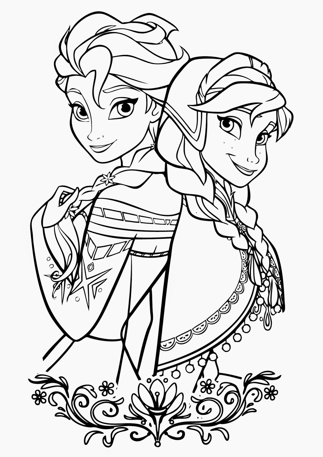 Kids Coloring Page
 Free Printable Elsa Coloring Pages for Kids Best