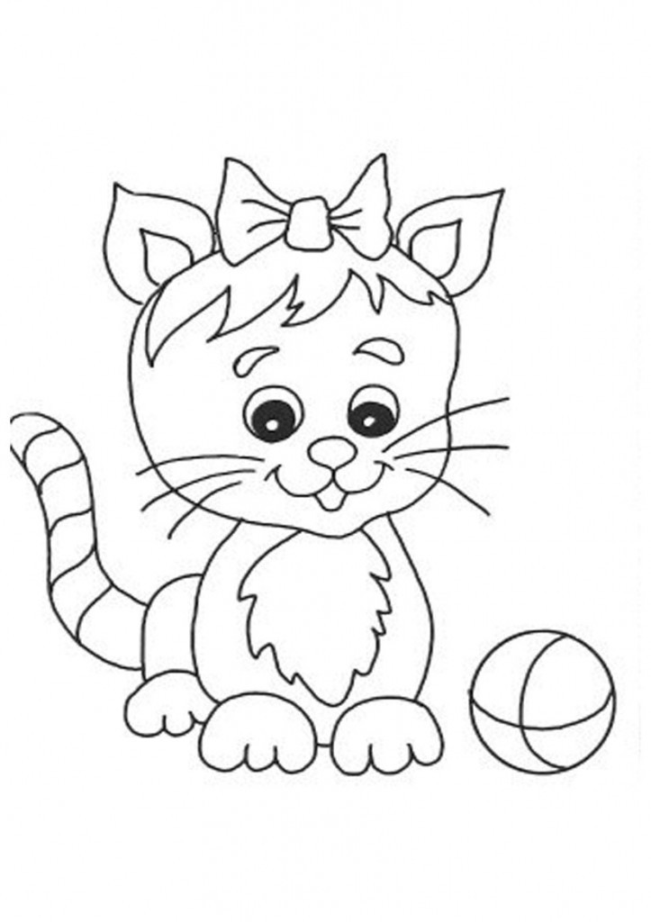 Kids Coloring Pages Cats
 Free Printable Cat Coloring Pages For Kids