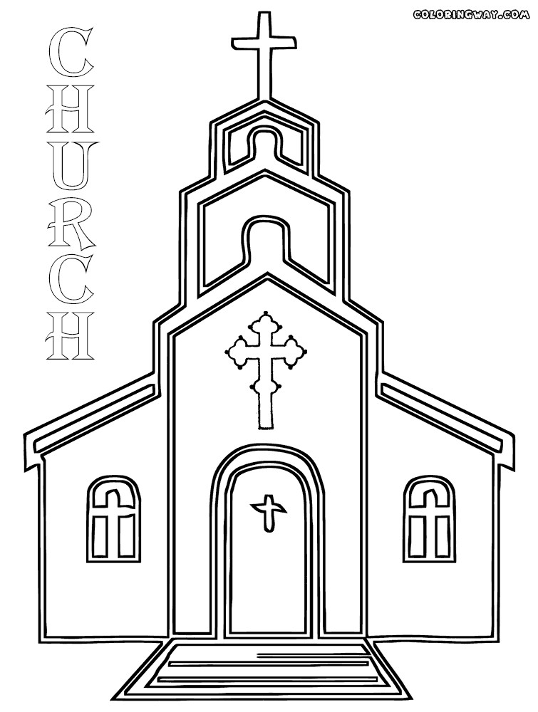 Kids Coloring Pages For Church
 Church coloring pages