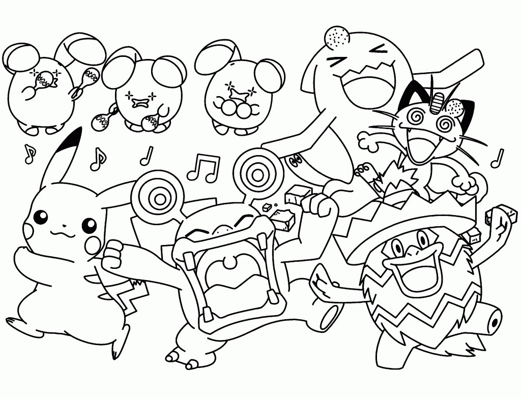 Kids Coloring Pages Pokemon
 Pokemon Coloring Pages Join your favorite Pokemon on an