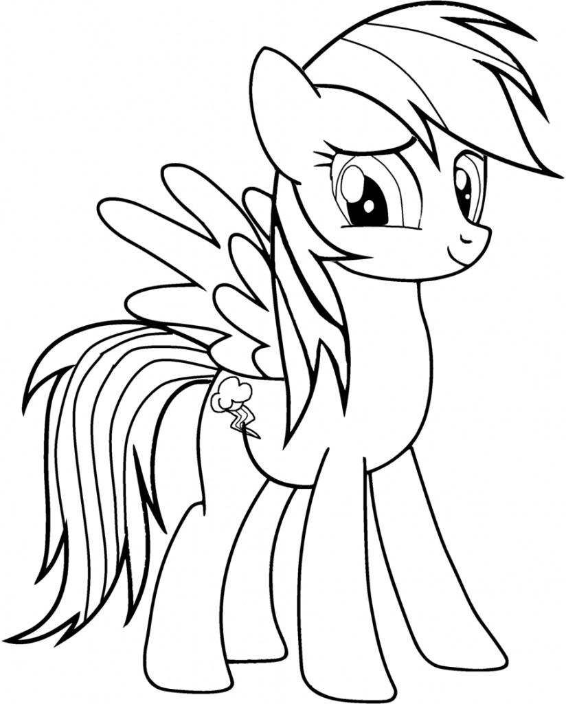 Kids Coloring Print
 Rainbow Dash Coloring Pages Best Coloring Pages For Kids