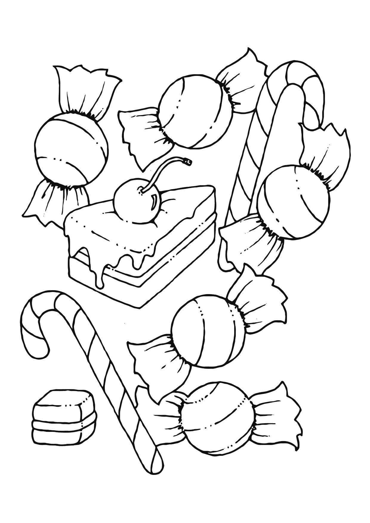 Kids Coloring Print
 Free Printable Candy Coloring Pages For Kids