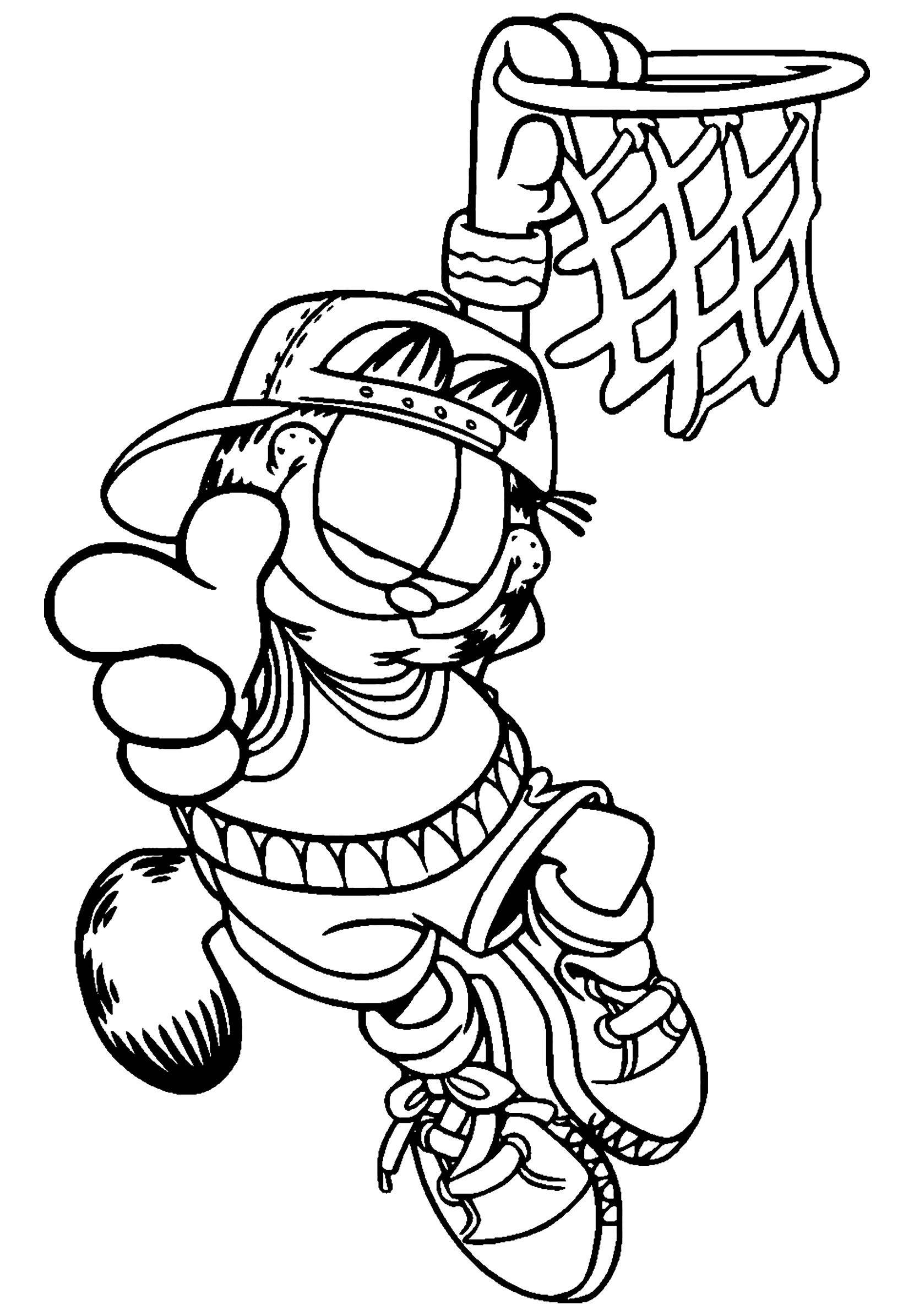 Kids Coloring Sheets
 Garfield to Garfield Kids Coloring Pages