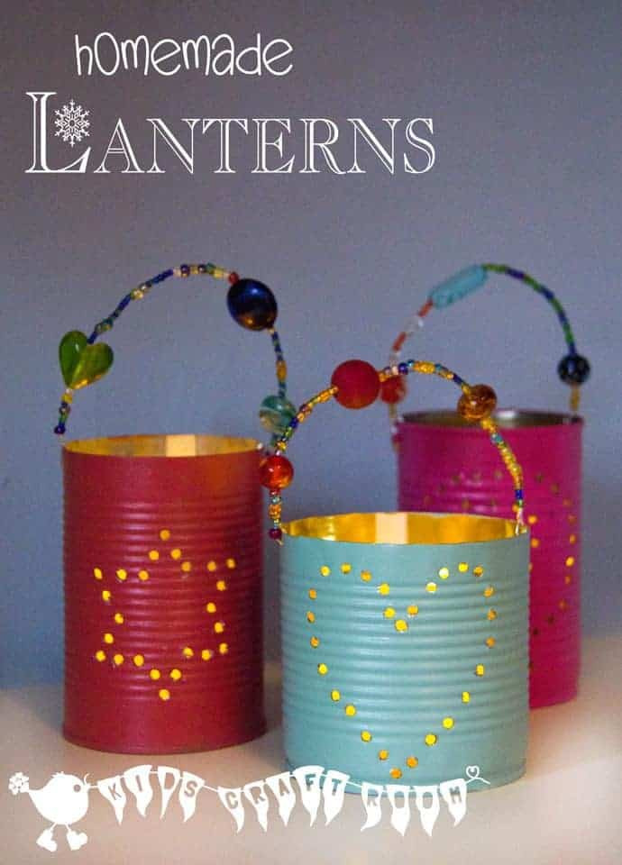 Kids Craft Gifts
 Homemade Gifts Tin Can Lanterns Kids Craft Room