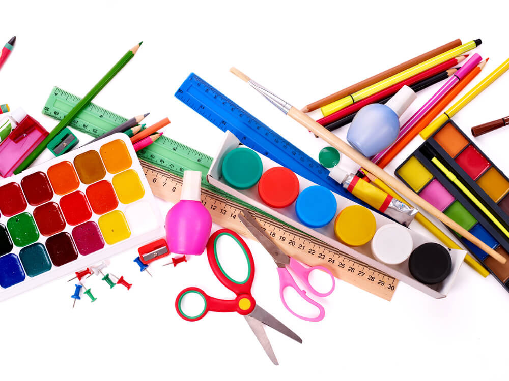 Kids Crafting Supplies
 Organize Craft Supplies with 8 Household Items