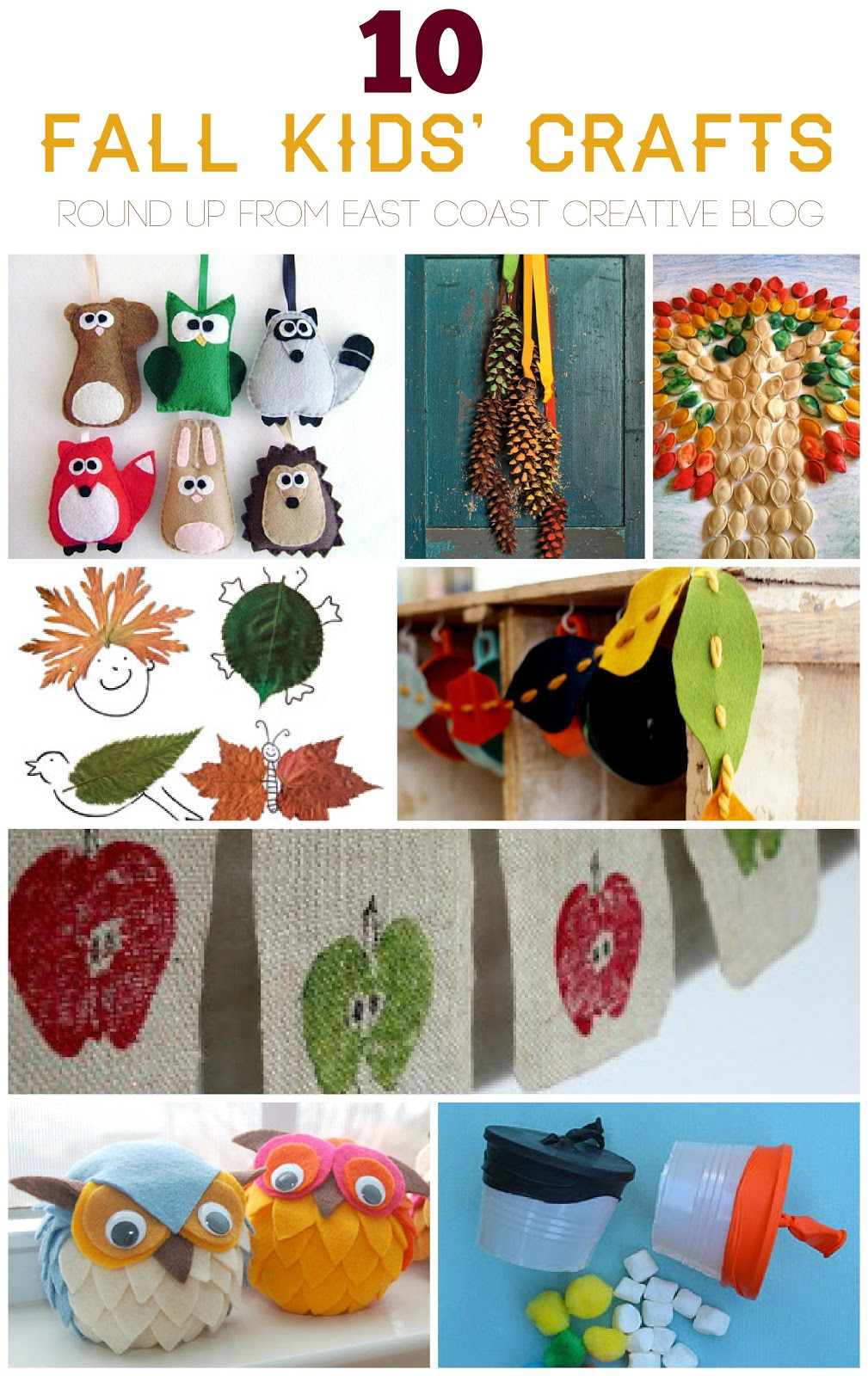 Kids Crafts For Fall
 10 Fall Kids Crafts