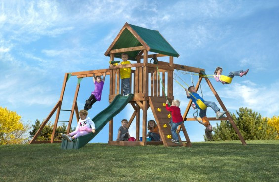 Kids Creation Swing Sets
 Value Cedar Swing Sets with Affordable Play Activities